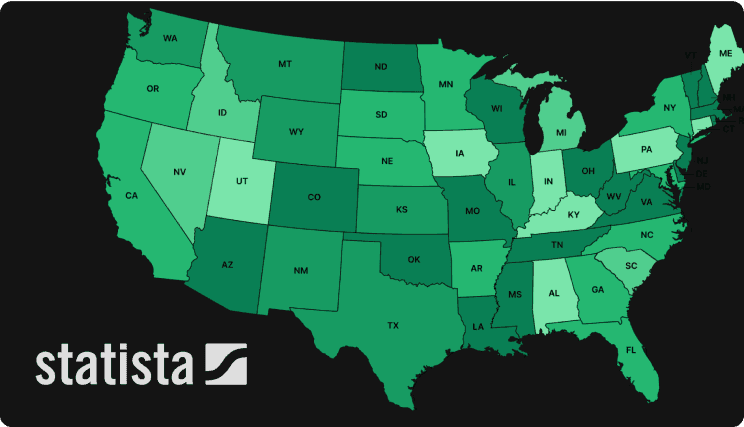 Choropleth maps with Statista data